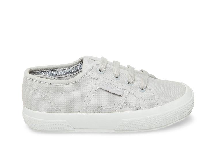 Superga 2750 Jcot Classic Grey Fabric - Kids Superga Shoes